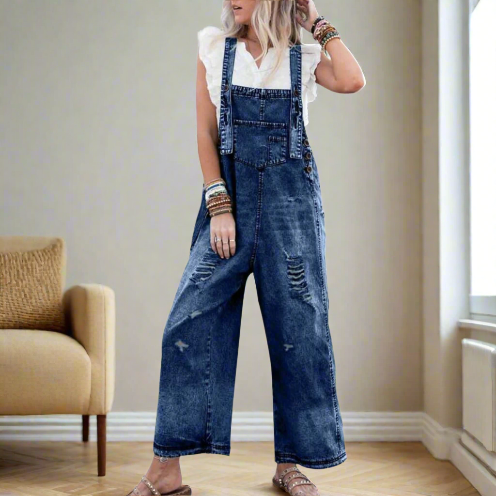 Lora™ – Vintage pesu reguleeritav jumpsuit
