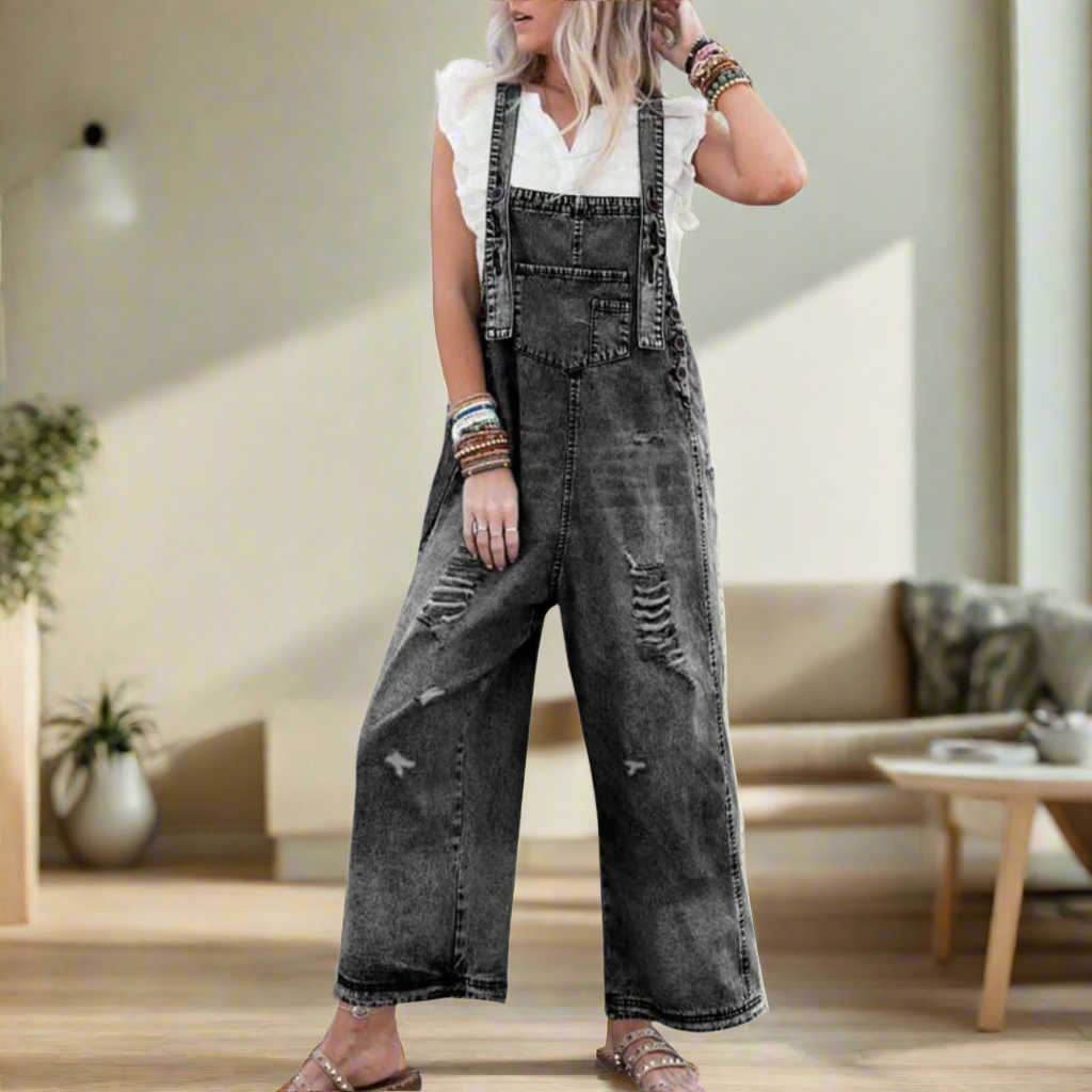 Lora™ – Vintage pesu reguleeritav jumpsuit