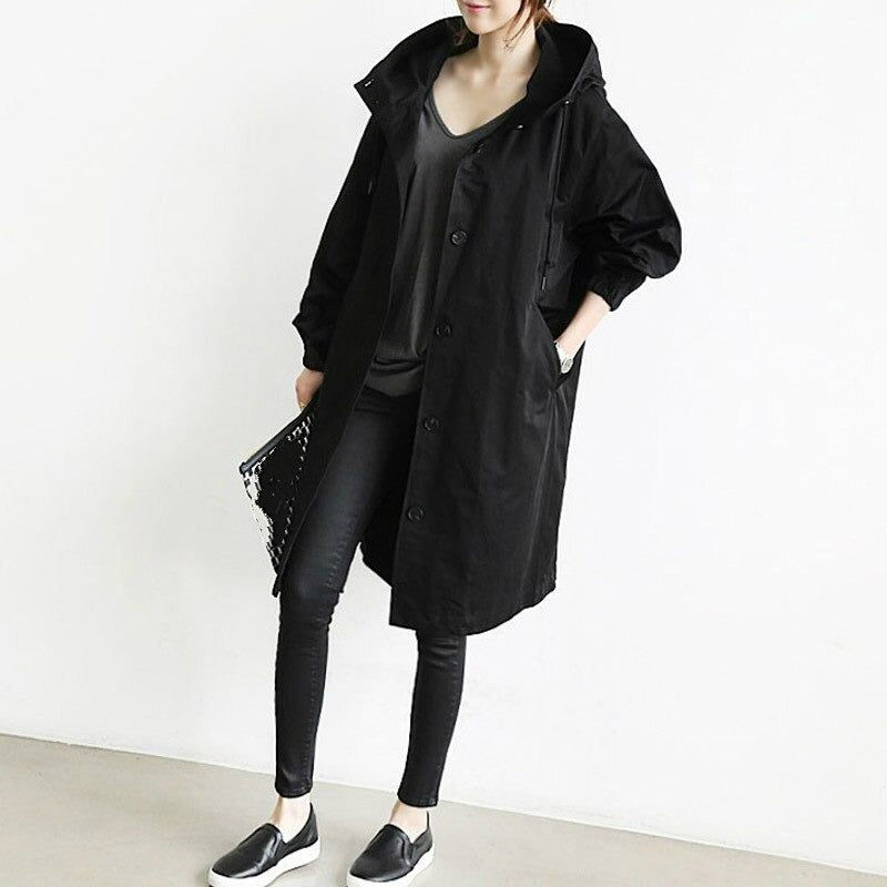 Phoebe | Kapuutsiga trenchcoat