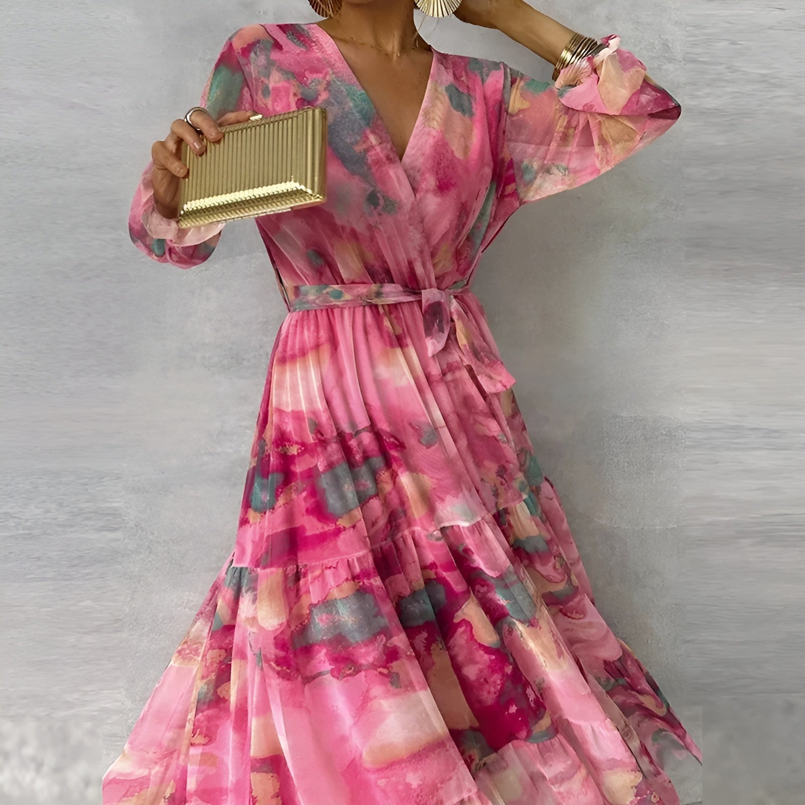 Zoë – Boho-stiilis Maxi Kleid