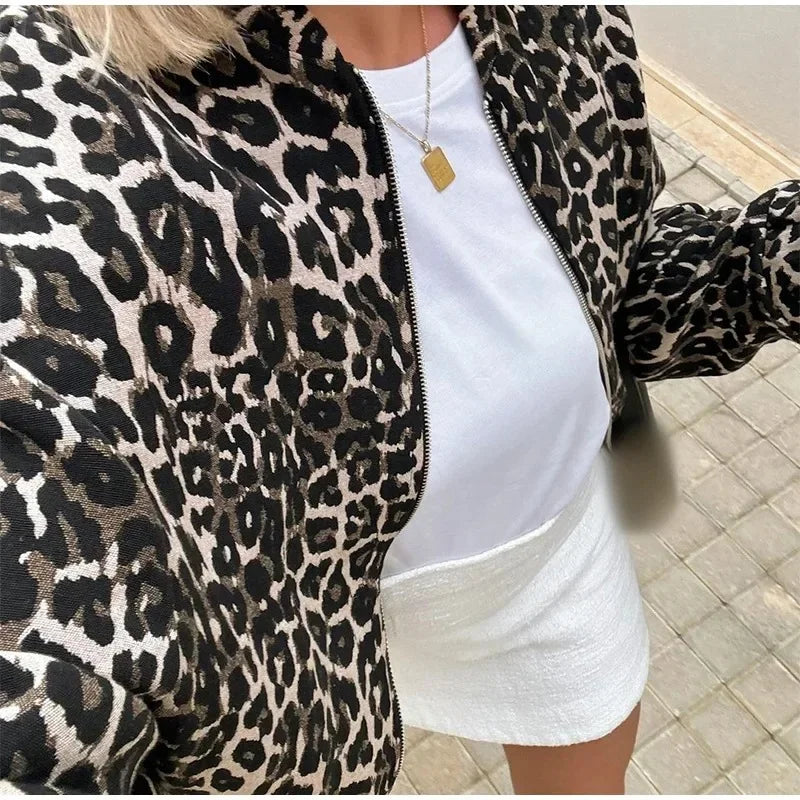 Jasmin™ | Leopard Bomberjakk