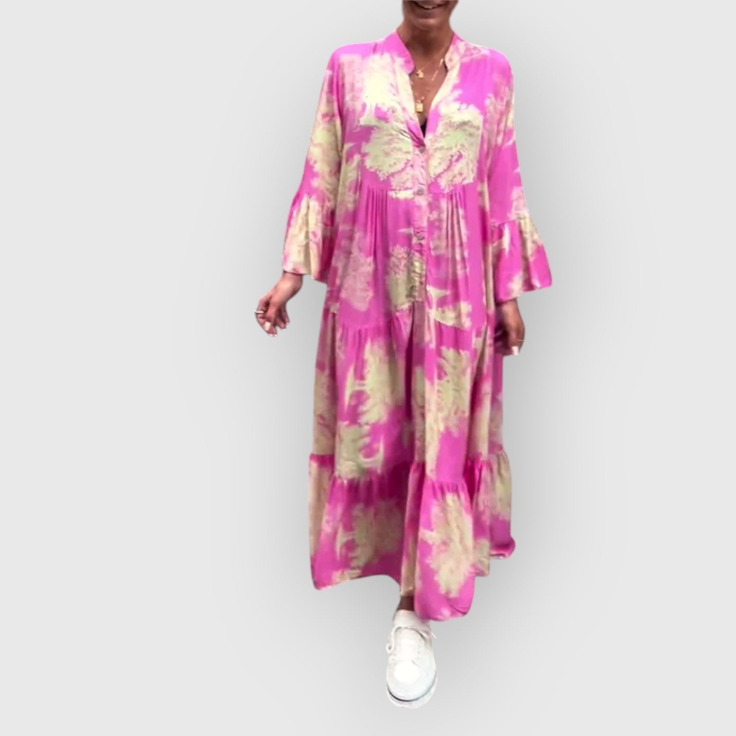 Heather™ – Looduskaunis Lillene Maxi Kleid