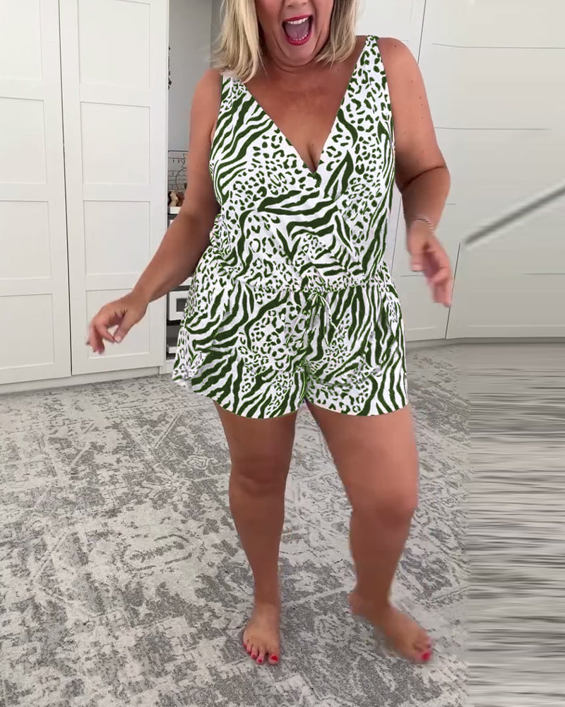 Shelley™ – Slim Fit Zebra Prindiga Üksikosa Päikesealuste Puhkuste jaoks