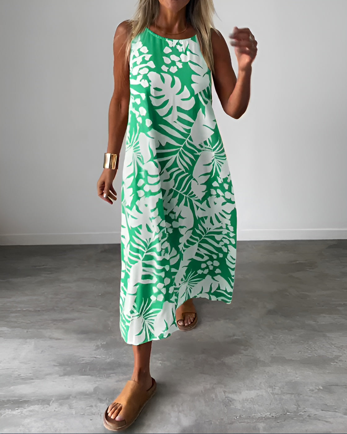Liora – Suvine kleit troopilise mustriga