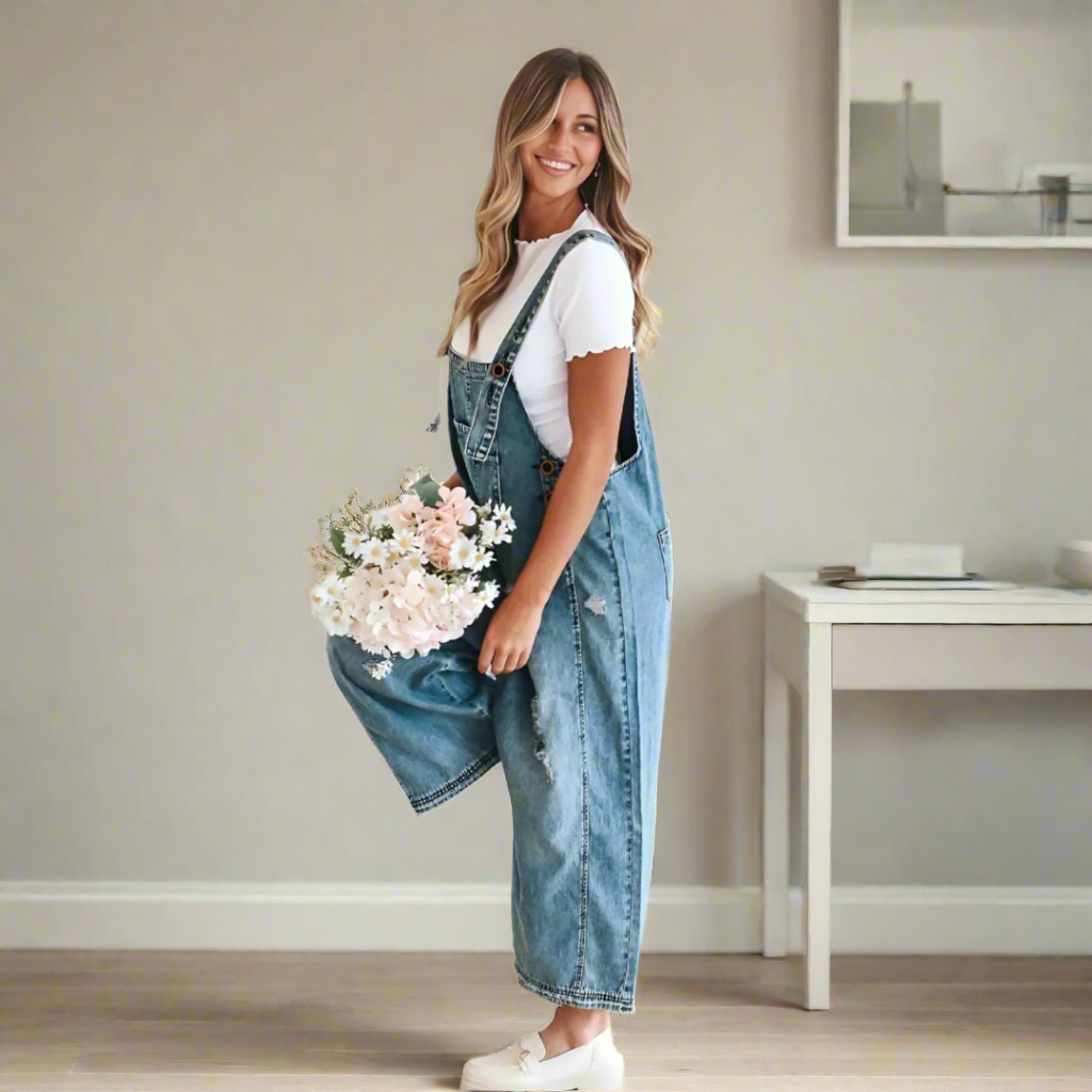 Lora™ – Vintage pesu reguleeritav jumpsuit