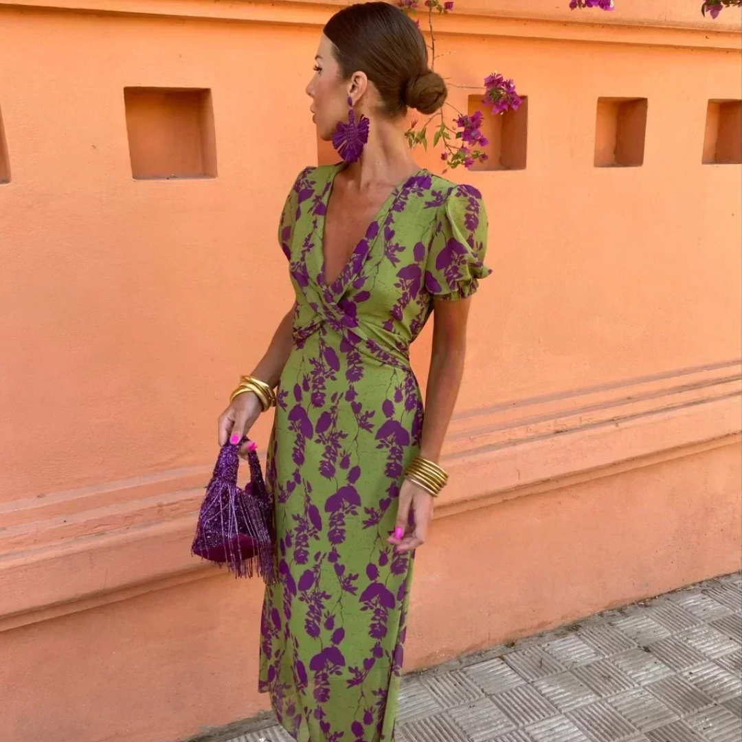Wendy™ – Elegantne Midi Kleit Pehmest Tencel Segust