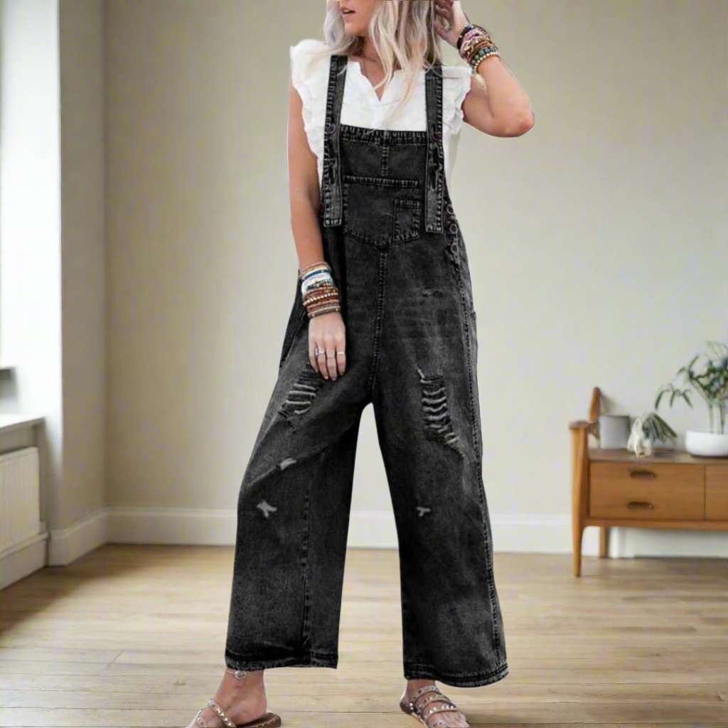 Lora™ – Vintage pesu reguleeritav jumpsuit