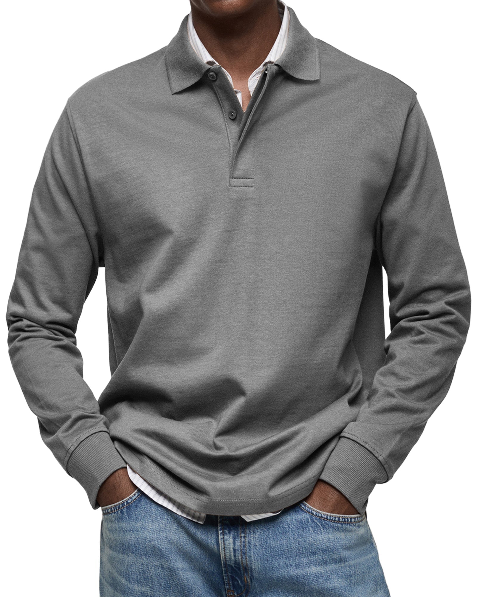 Alexandre™ casual polo pikkade varrukatega