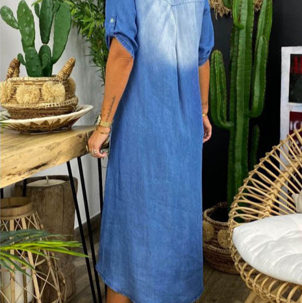 Allison™ – Lõdva V-kaelusega Suvine Tunika Kleid