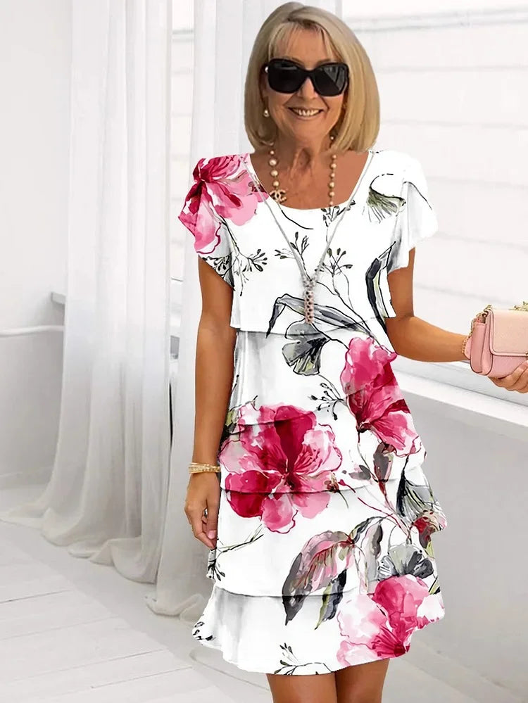 Isabel - Elegantne Lilleline Maxi Kleid