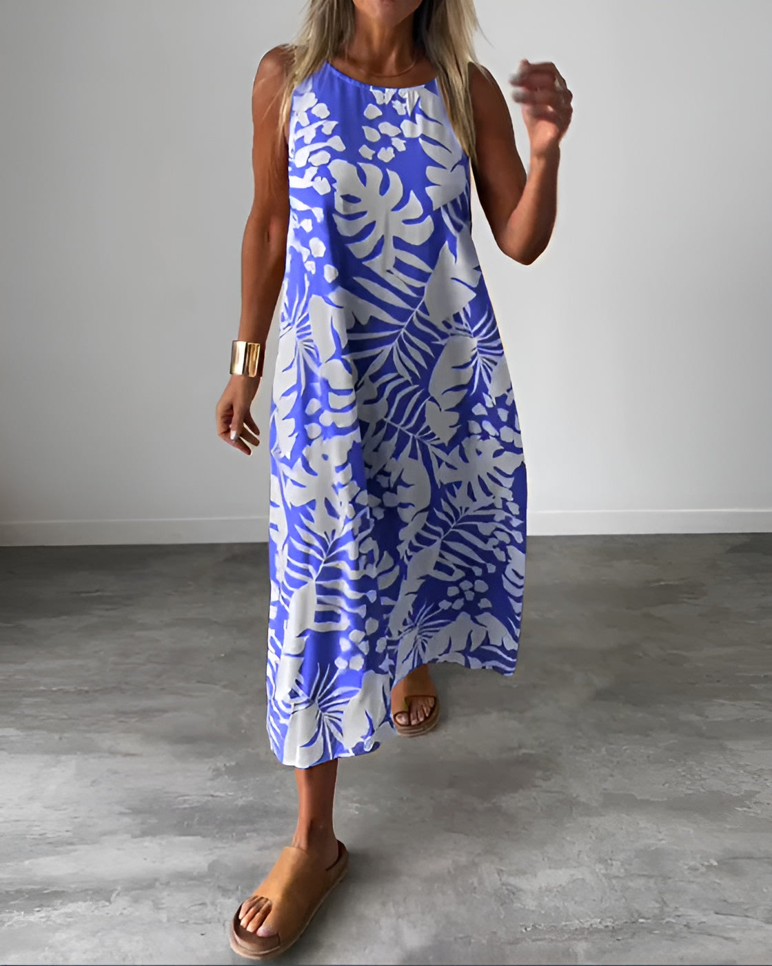 Liora – Suvine kleit troopilise mustriga