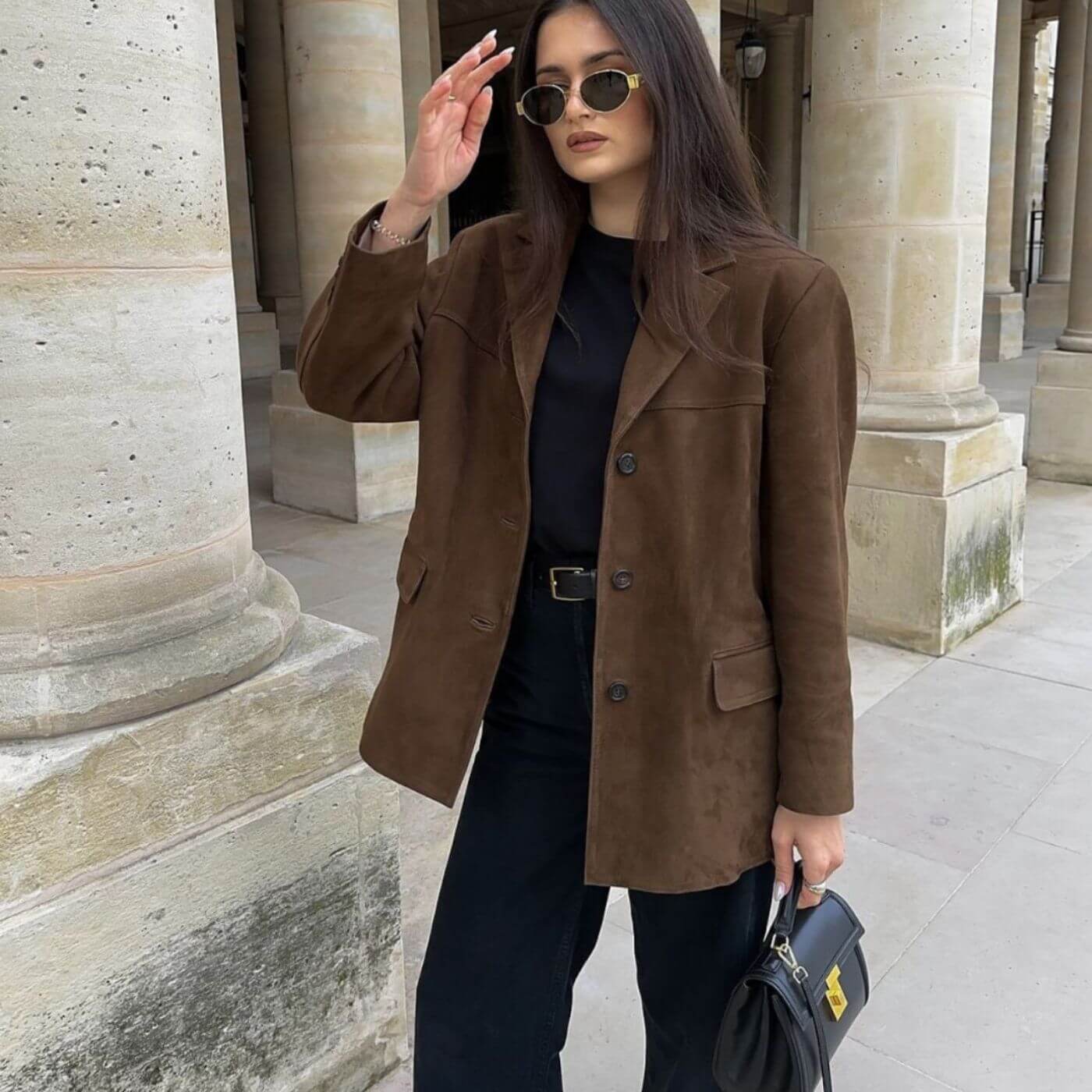 Jimena™ – Nubuk Blazer enesekindlale igapäevasele elegantsile