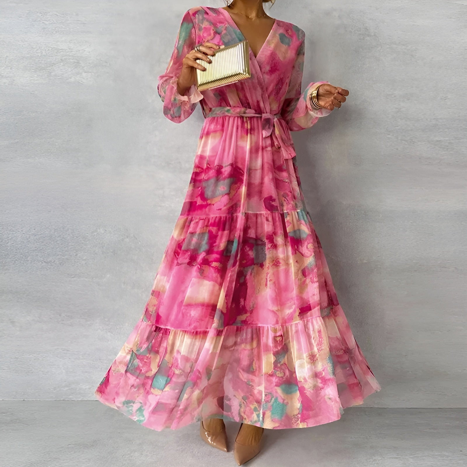 Zoë – Boho-stiilis Maxi Kleid