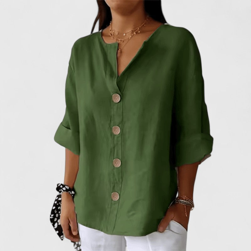 Katherine™ Elegantne Iga Päev Bluus – Hingav Mugavus Kanada Suvedeks