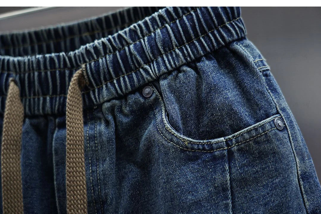 Laurent™ | Denimist Baggy Püksid Vööga