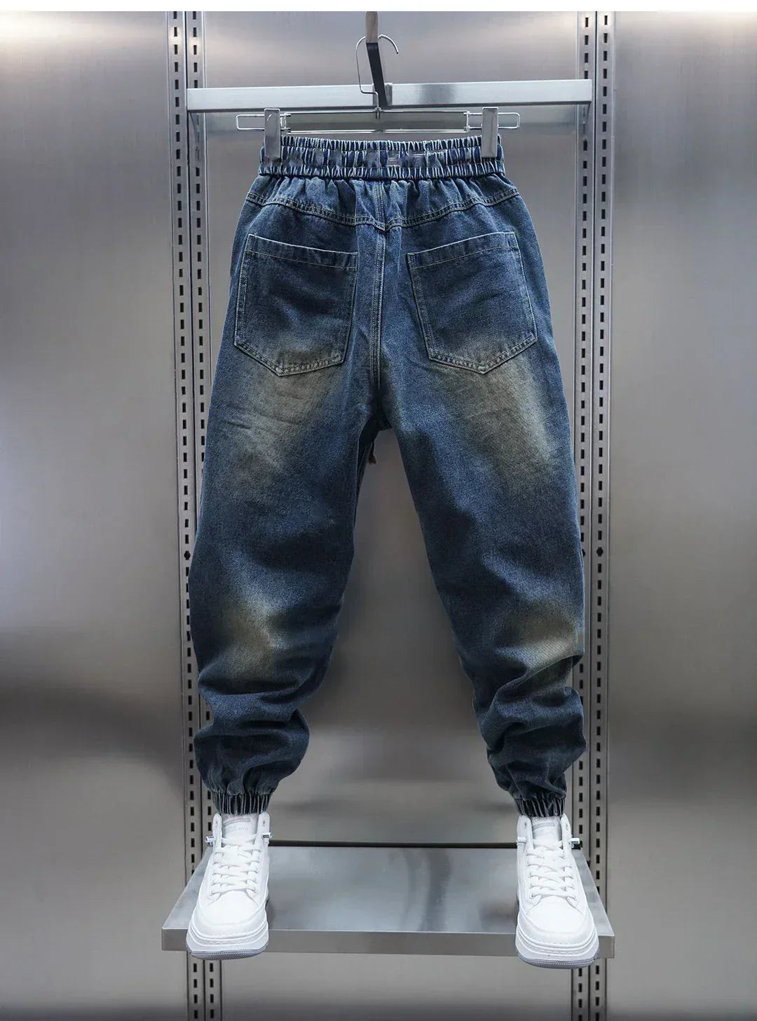 Laurent™ | Denimist Baggy Püksid Vööga
