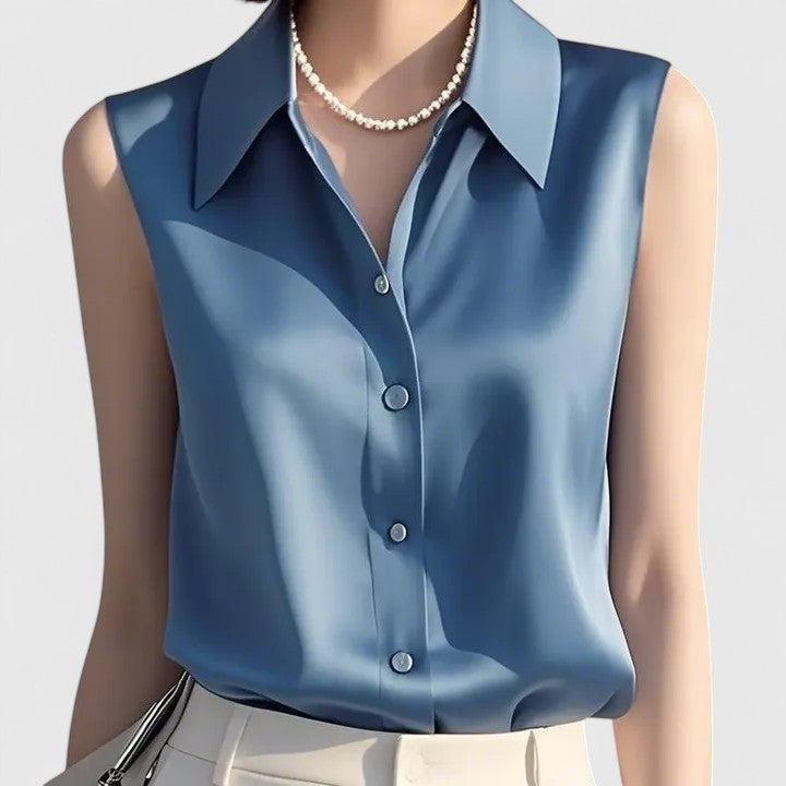 Lindy™ Sleek Minimalist Blouse – Käteta Elegants Igapäevaseks Kandmiseks