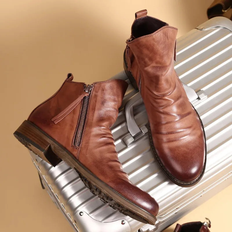 Owens™ | Nahast Chelsea saapad