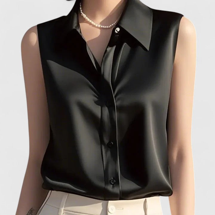 Lindy™ Sleek Minimalist Blouse – Käteta Elegants Igapäevaseks Kandmiseks