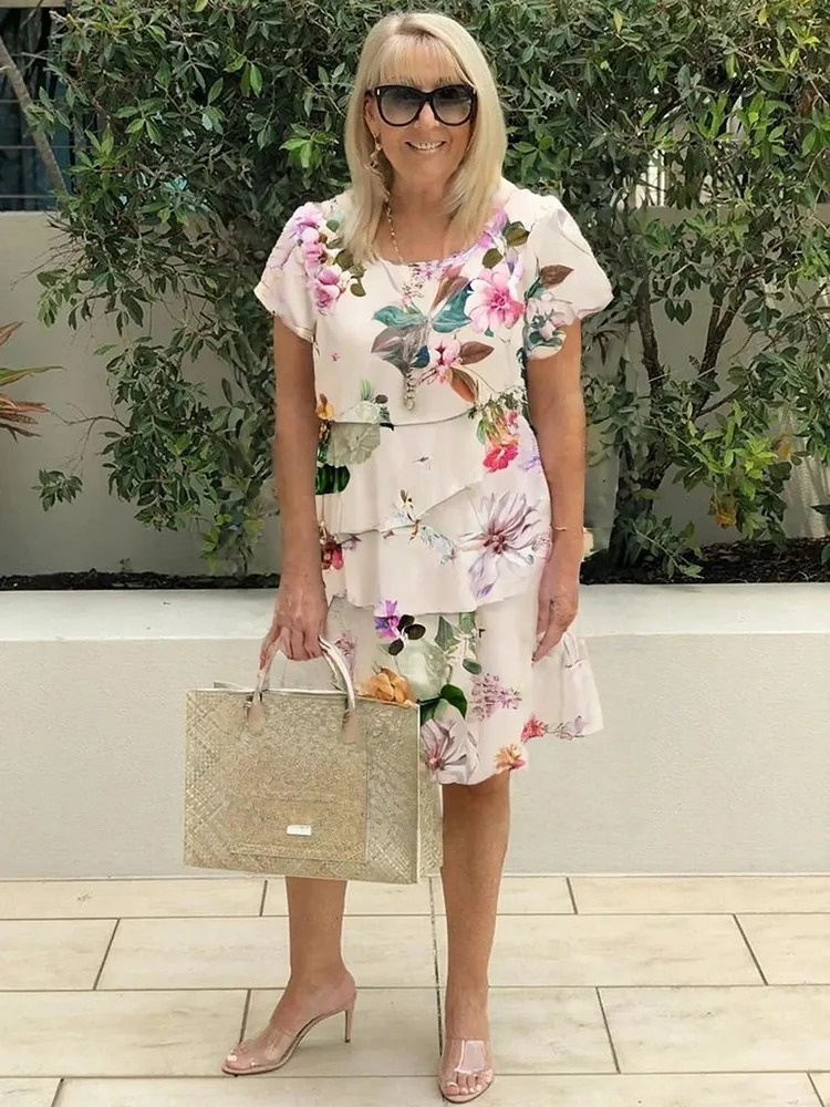 Isabel - Elegantne Lilleline Maxi Kleid