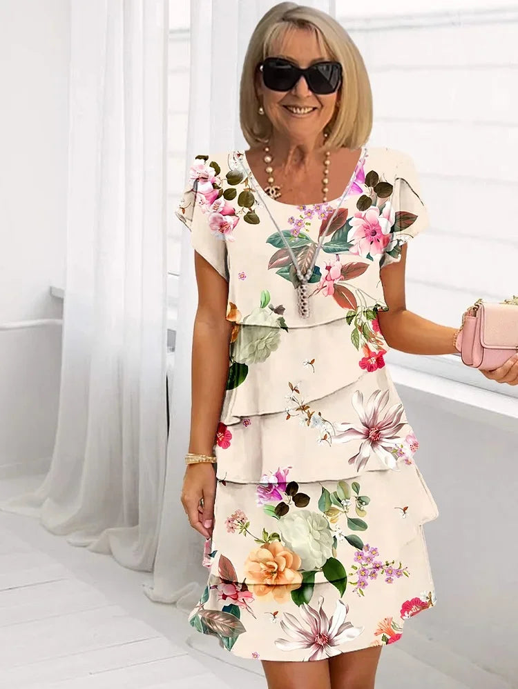 Isabel - Elegantne Lilleline Maxi Kleid