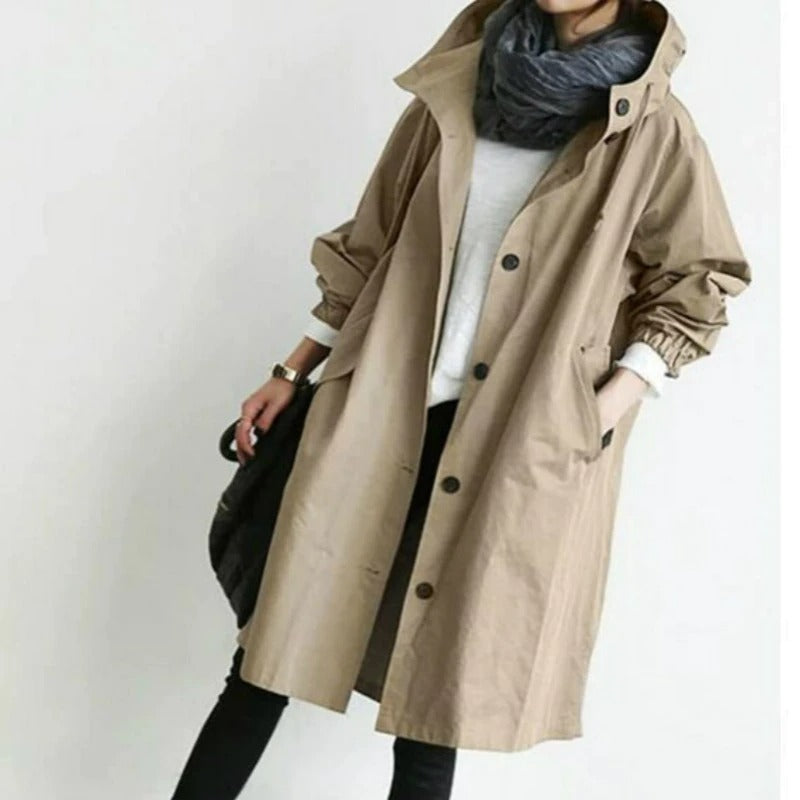Phoebe | Kapuutsiga trenchcoat