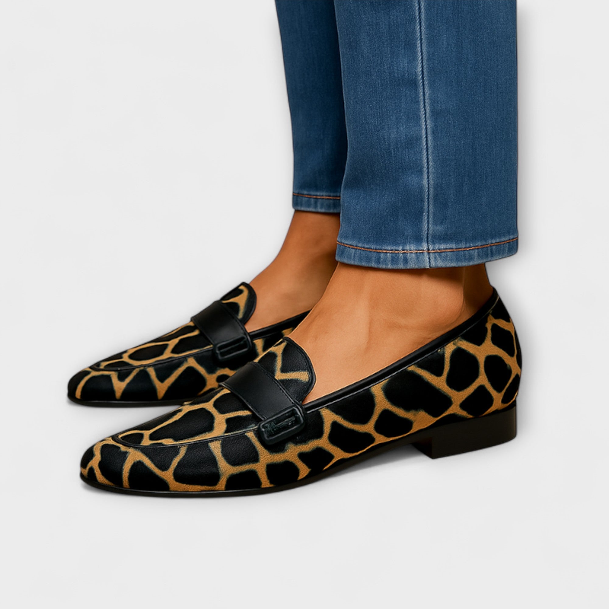 Savrani™ | Leopardimustriga mokassiined
