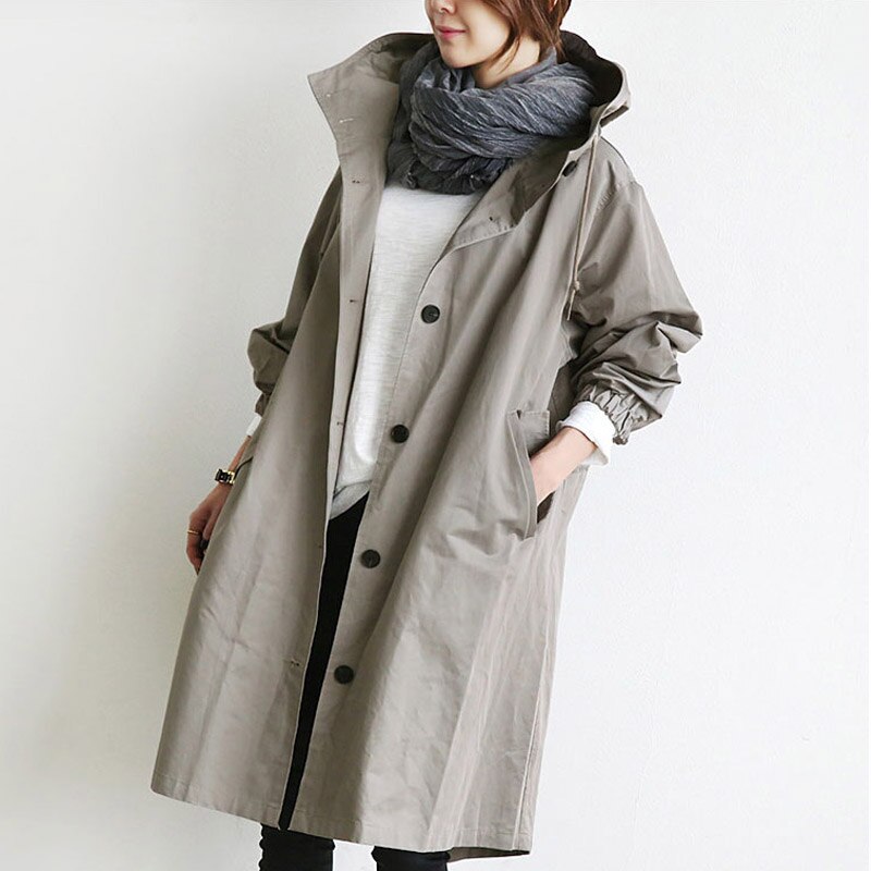 Phoebe | Kapuutsiga trenchcoat