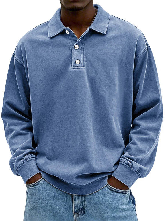 Matteo™ Meeste polo särk pikkade varrukatega