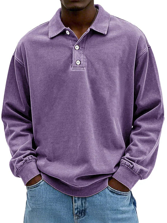 Matteo™ Meeste polo särk pikkade varrukatega
