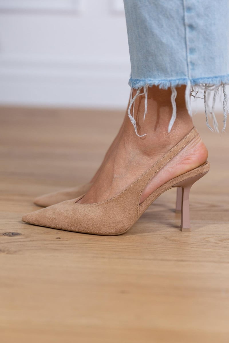 Marlena™ | Nude Slingback-kontsade peenike konts