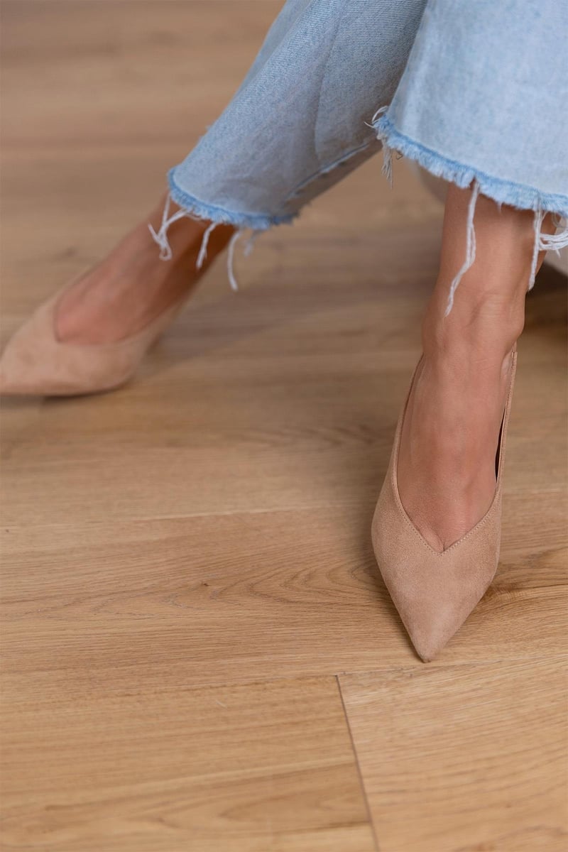 Marlena™ | Nude Slingback-kontsade peenike konts