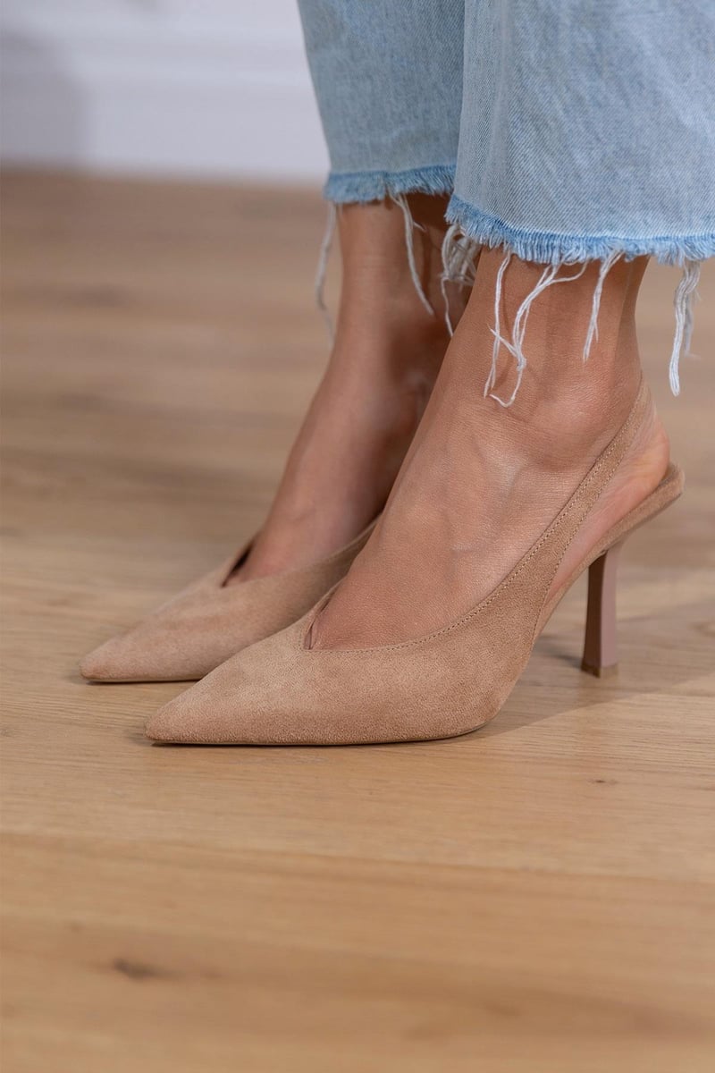 Marlena™ | Nude Slingback-kontsade peenike konts
