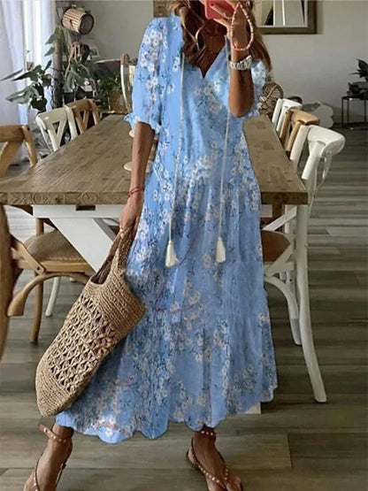 Sophie™ – Boho-suvekleit kõhu peitmisega
