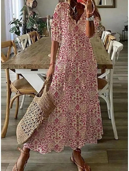 Sophie™ – Boho-suvekleit kõhu peitmisega